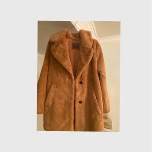 Tan Faux Fur Abercrombie Jacket